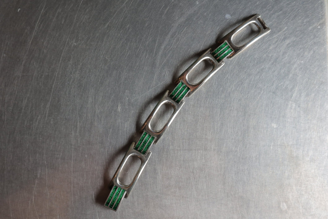 Green Enamel Bracelet ‐ Sorini Pietro & Casi Ilario