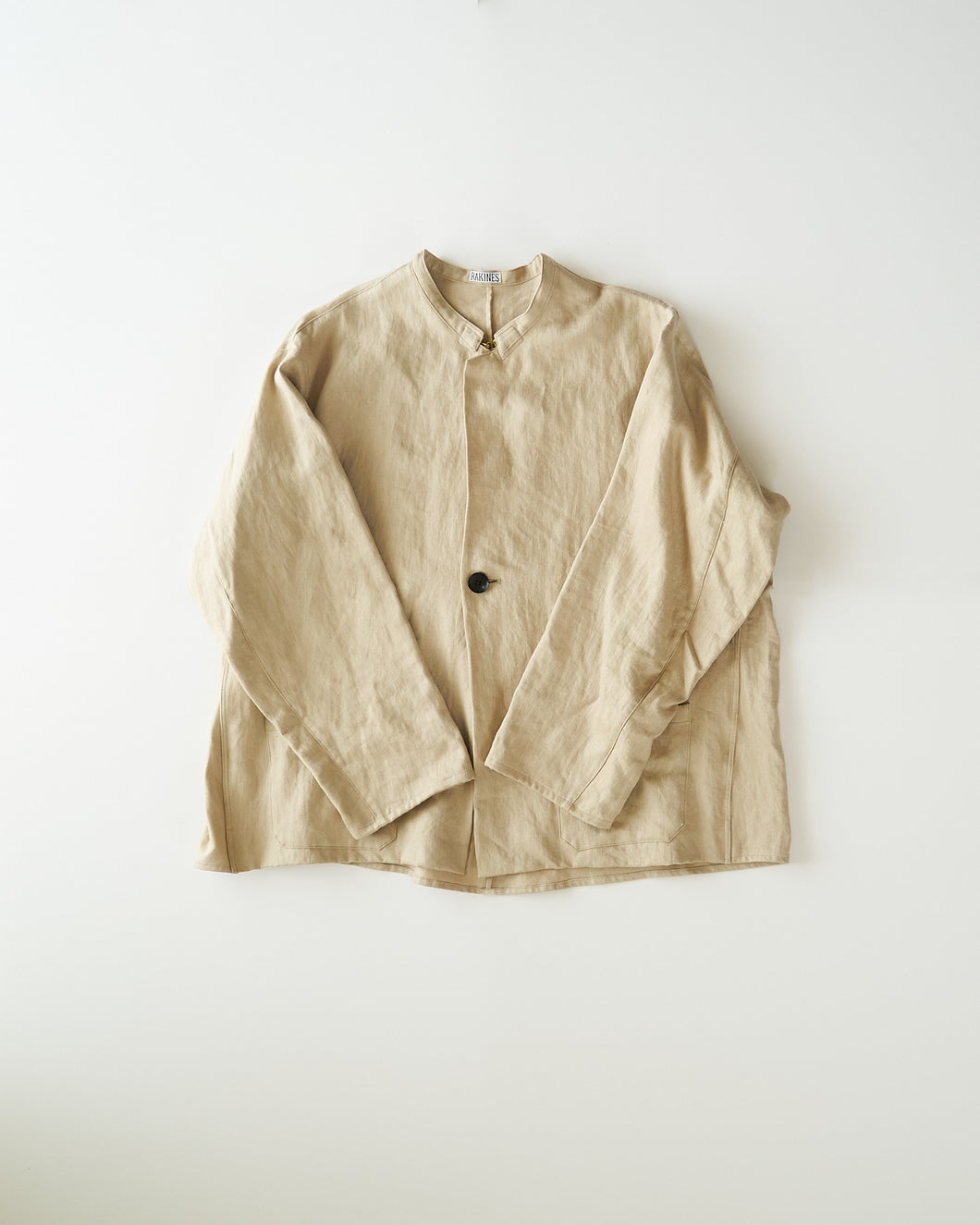 Linen chino / Collarless coat