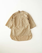 画像をギャラリービューアに読み込む, BRIGHT TAFFETA / STAND COLLAR HS SHIRT
