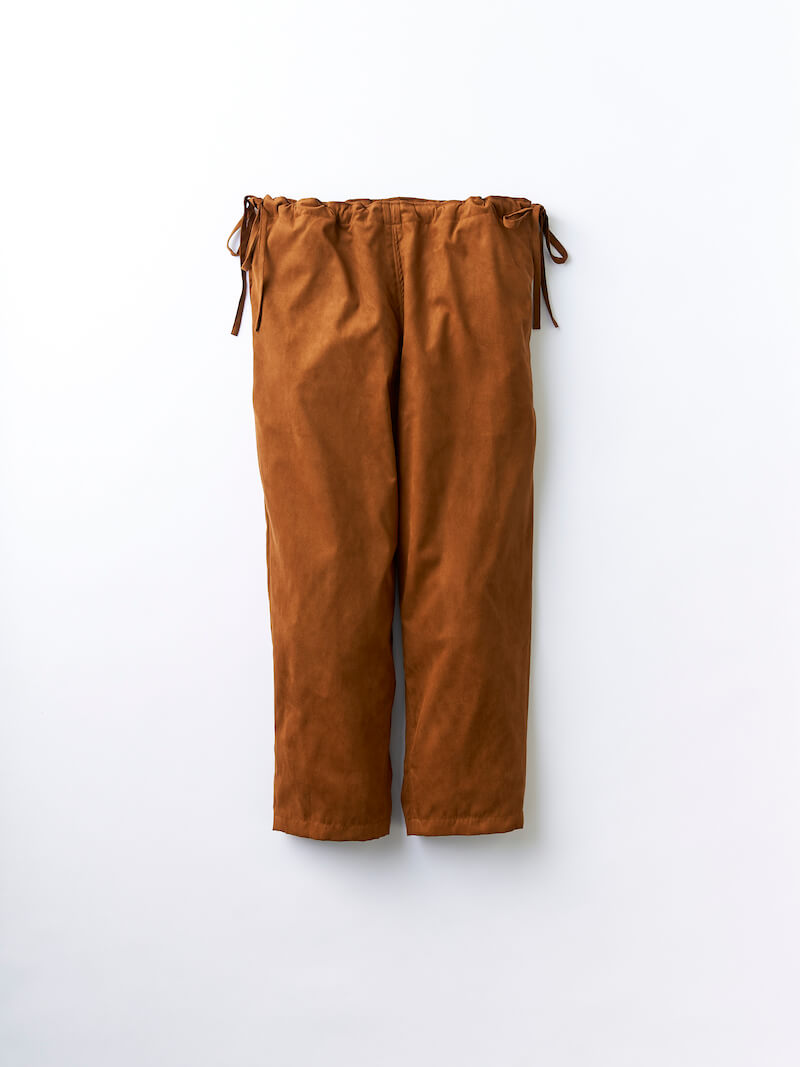 Micro light suede / Kinchaku pants