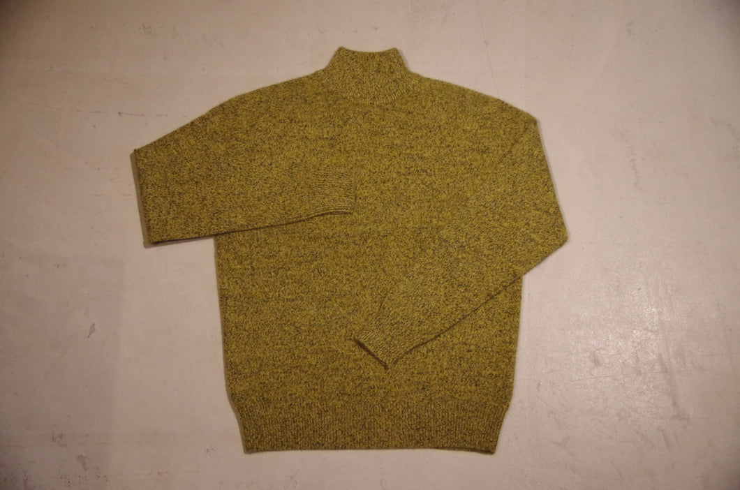 4-plying cashmere Mock neck sweater